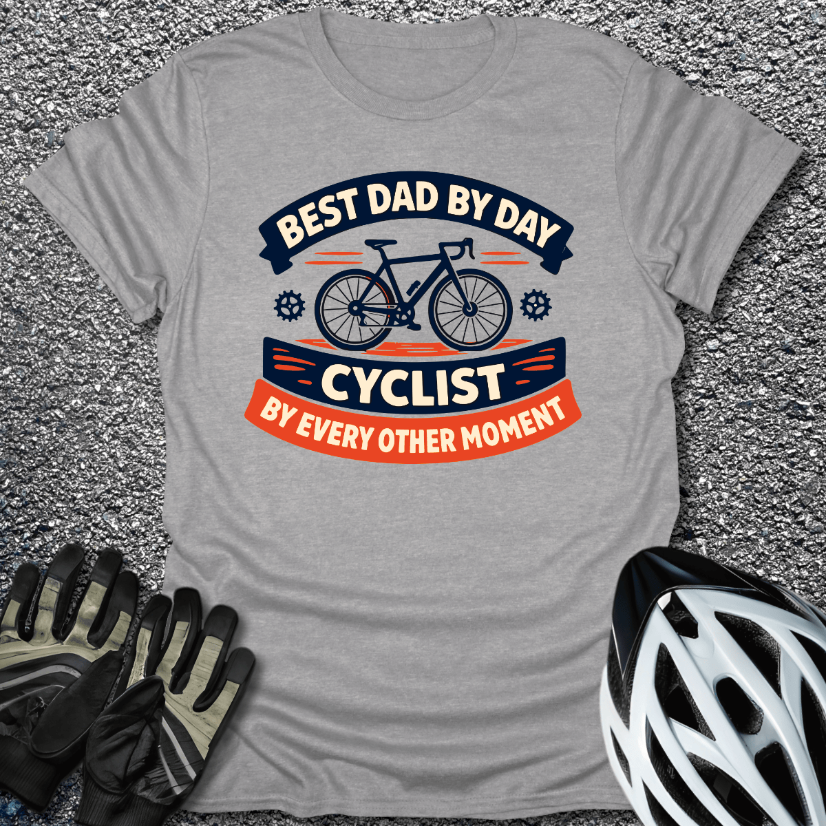 Best Dad by Day T-Shirt in Sport Grey / S from CycleTees