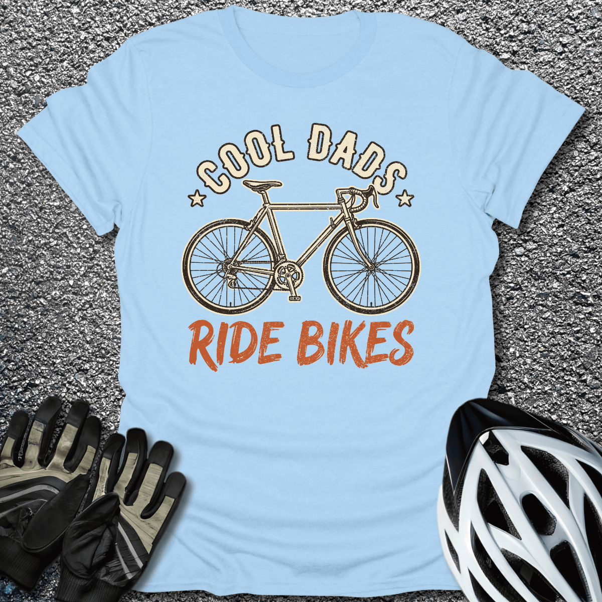 Cool Dads T-Shirt in Light Blue / S from CycleTees