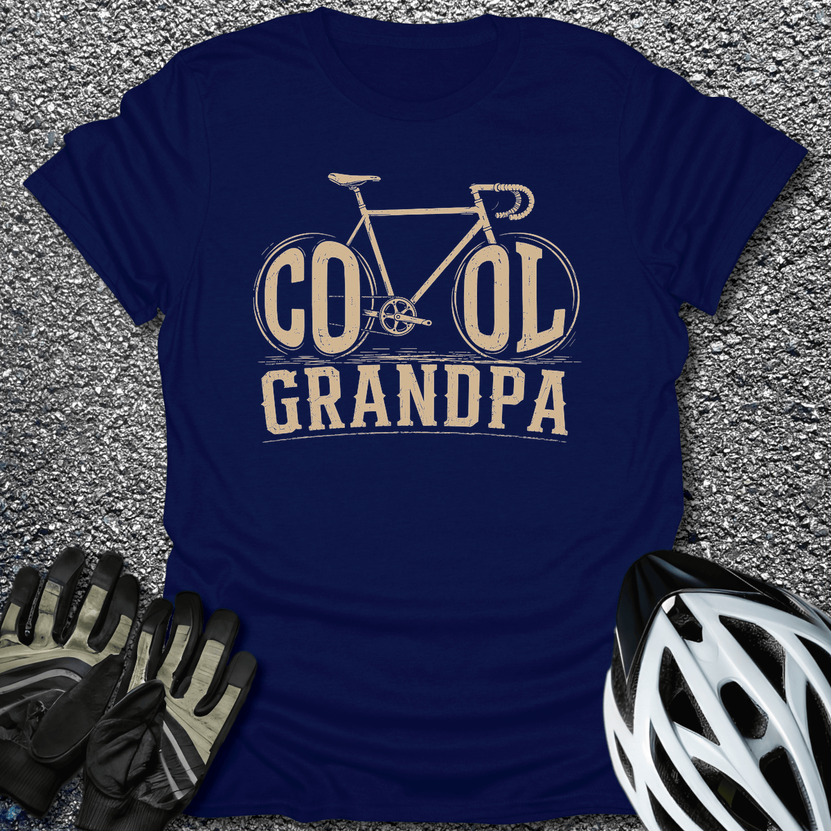 Cool Grandpa T-Shirt in Navy / S from CycleTees