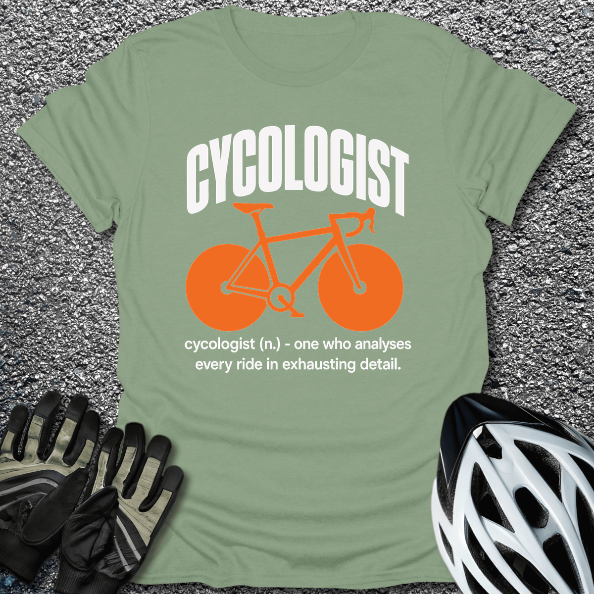 Cycologist T-Shirt in Sage / S from CycleTees