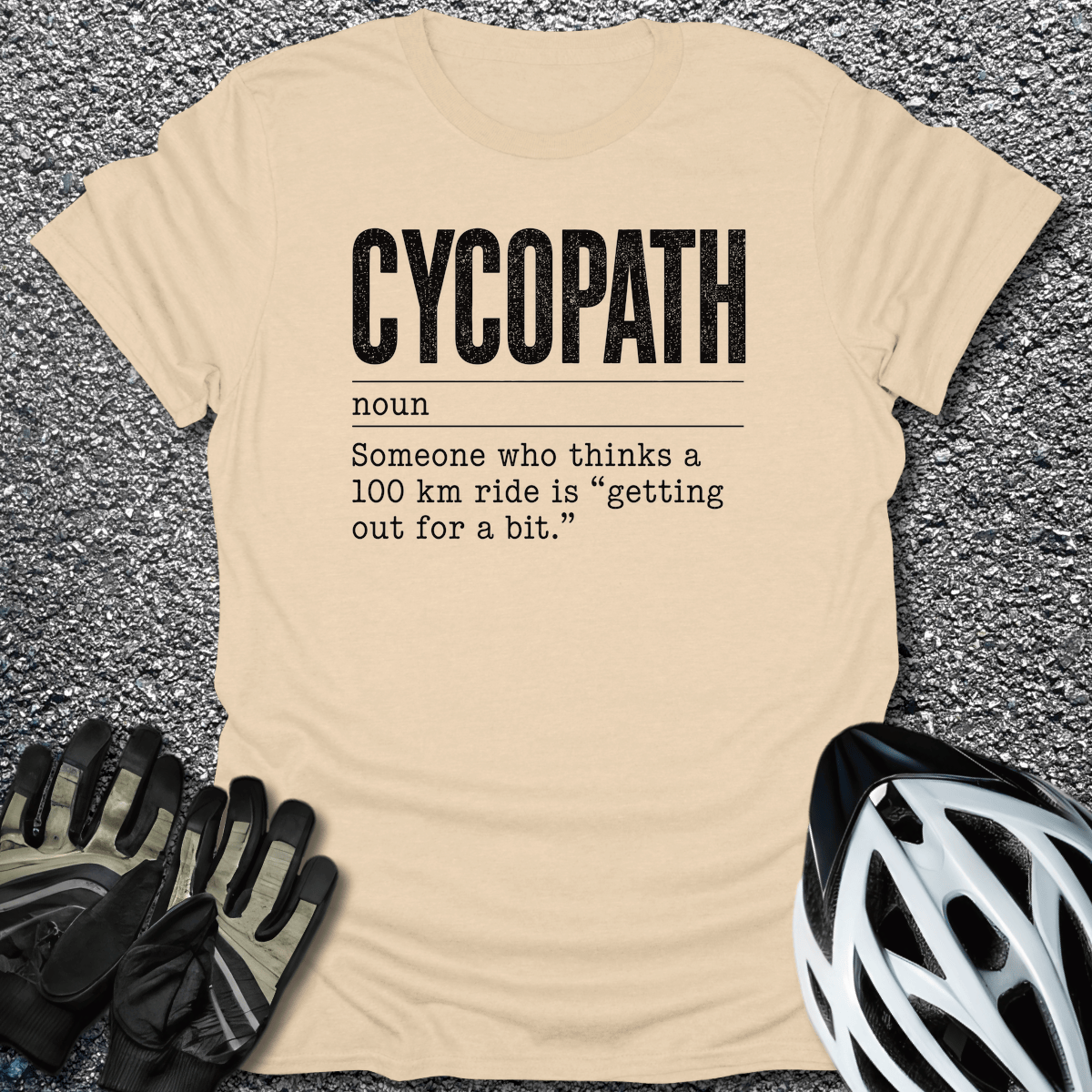 Cycopath T-Shirt in Sand / S from CycleTees