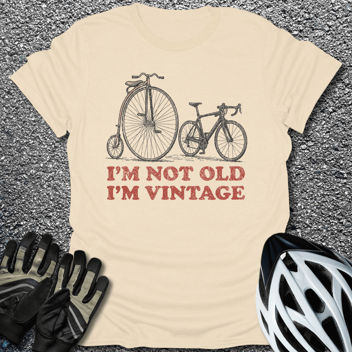 I'm Vintage T-Shirt in Natural / S from CycleTees