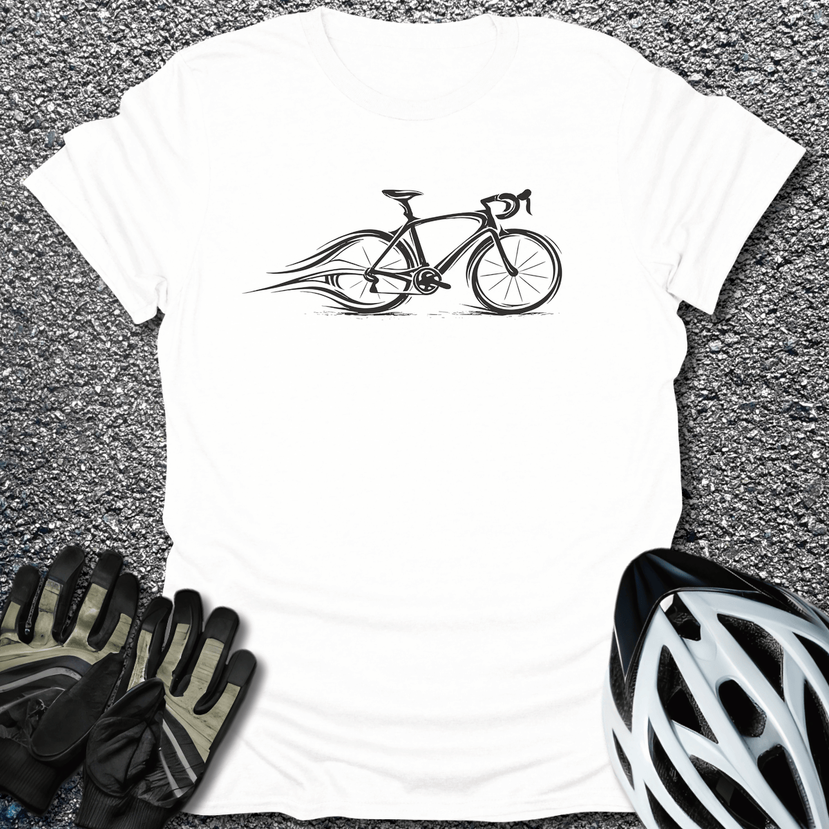 In Motion T-Shirt in White / S from CycleTees