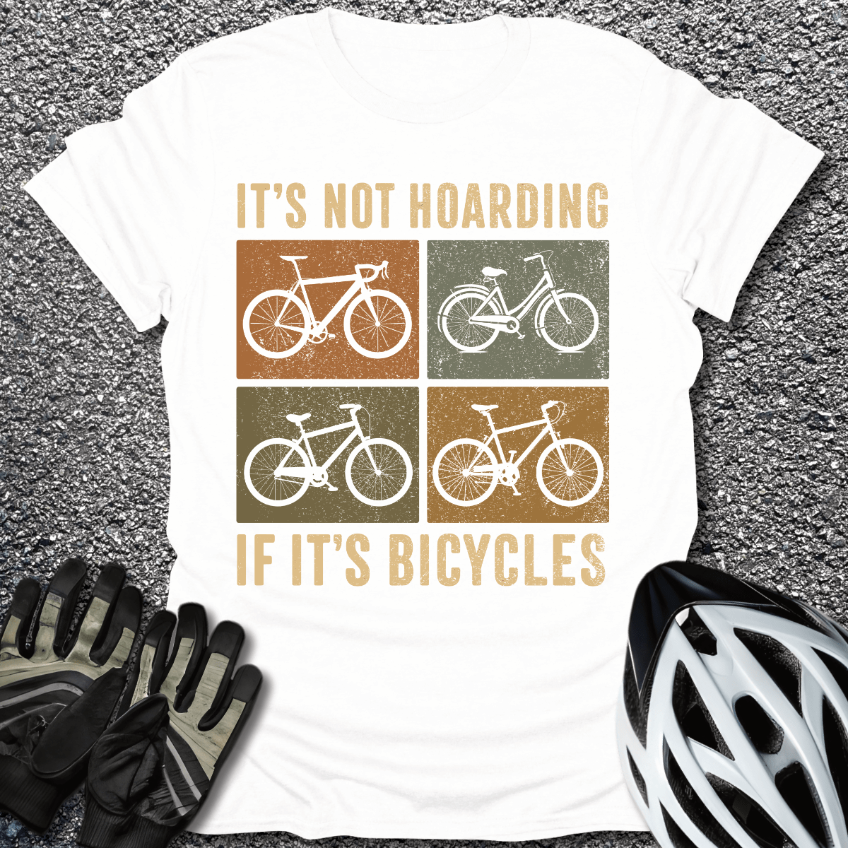 It's Not Hoarding T-Shirt in White / S from CycleTees