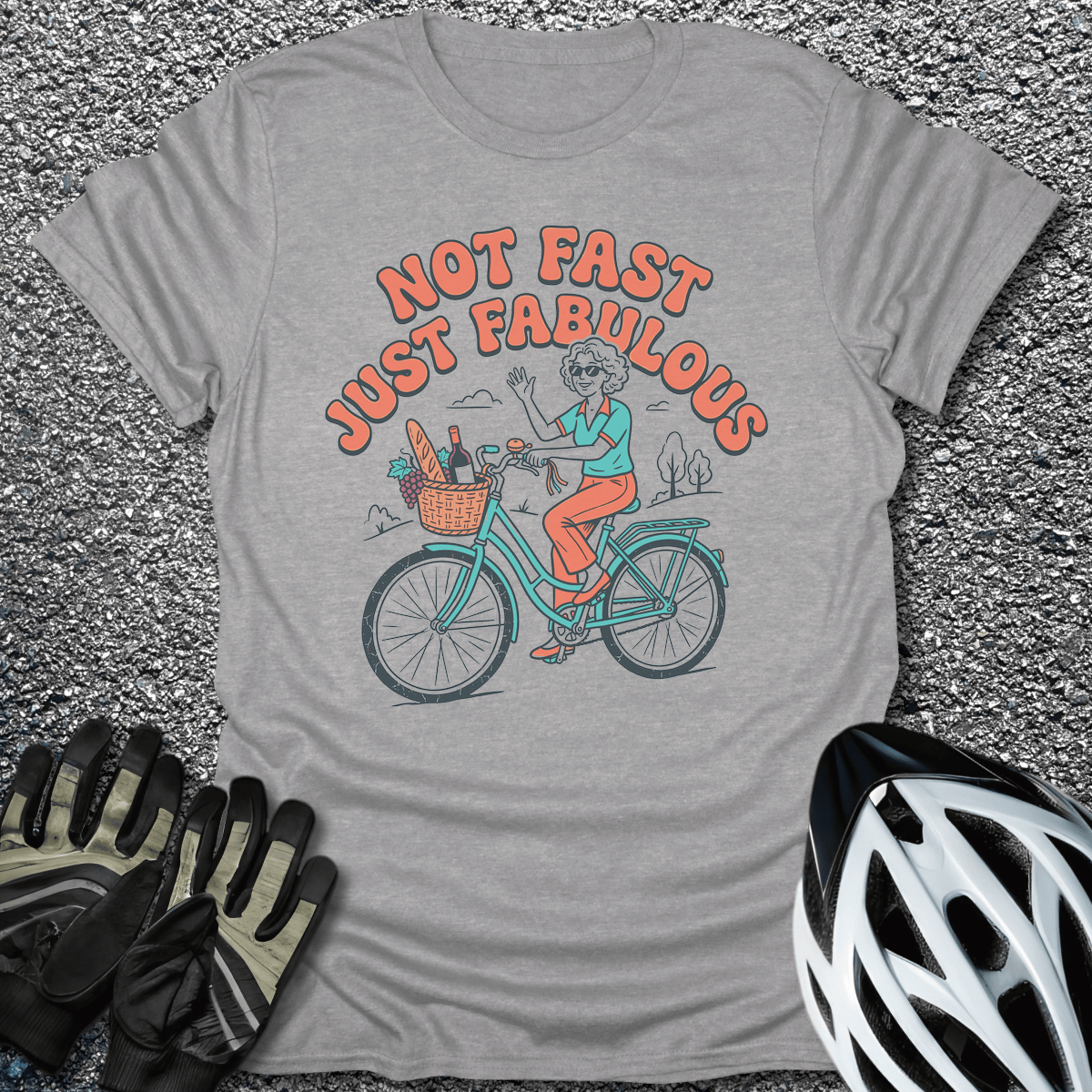 Just Fabulous T-Shirt in Sport Grey / S from CycleTees