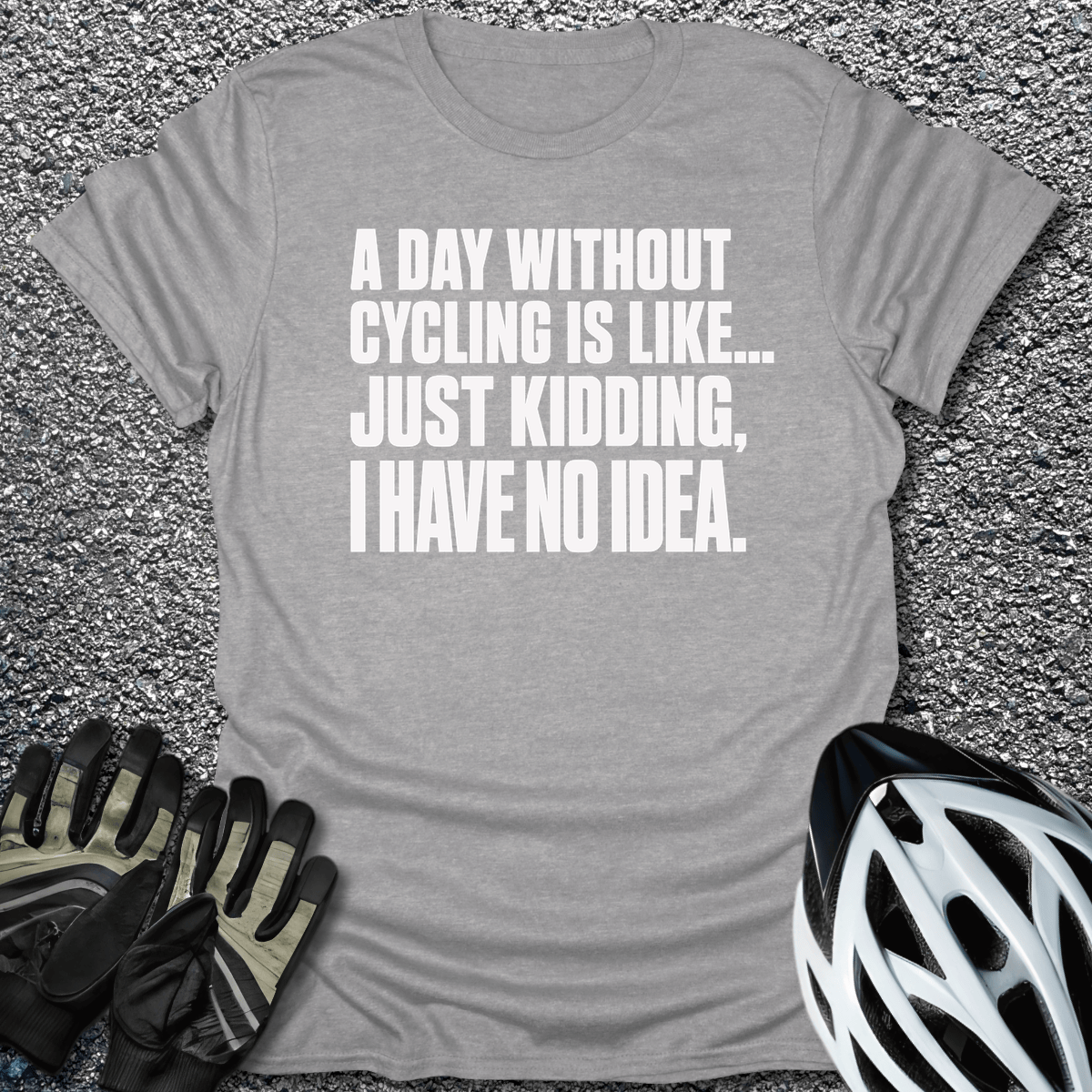 No Idea T-Shirt in Sport Grey / S from CycleTees
