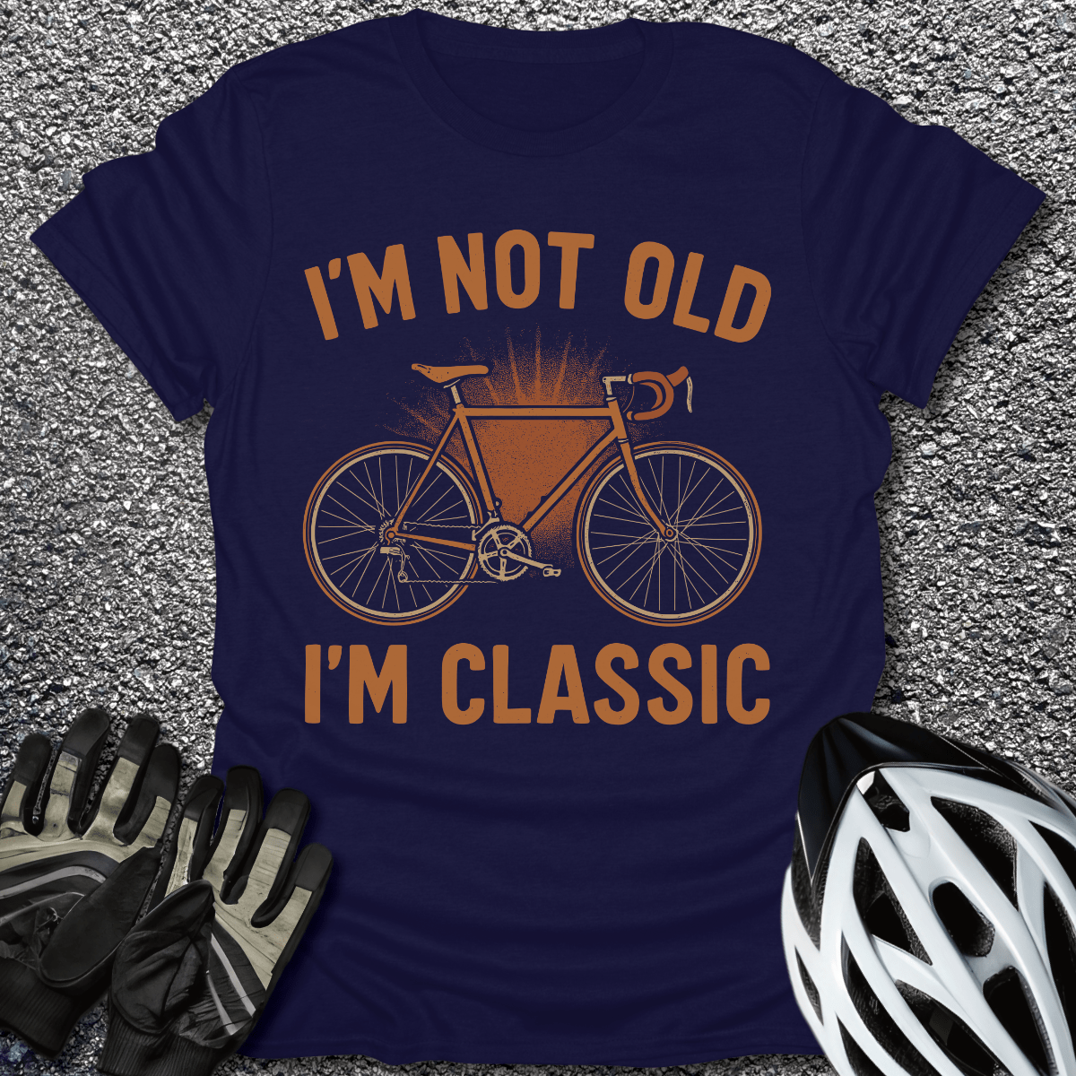 Not Old Classic T-Shirt in Navy / S from CycleTees