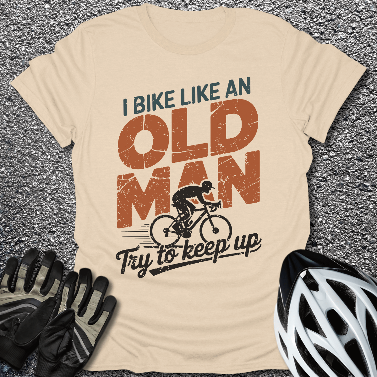 Old Man T-Shirt in Sand / S from CycleTees