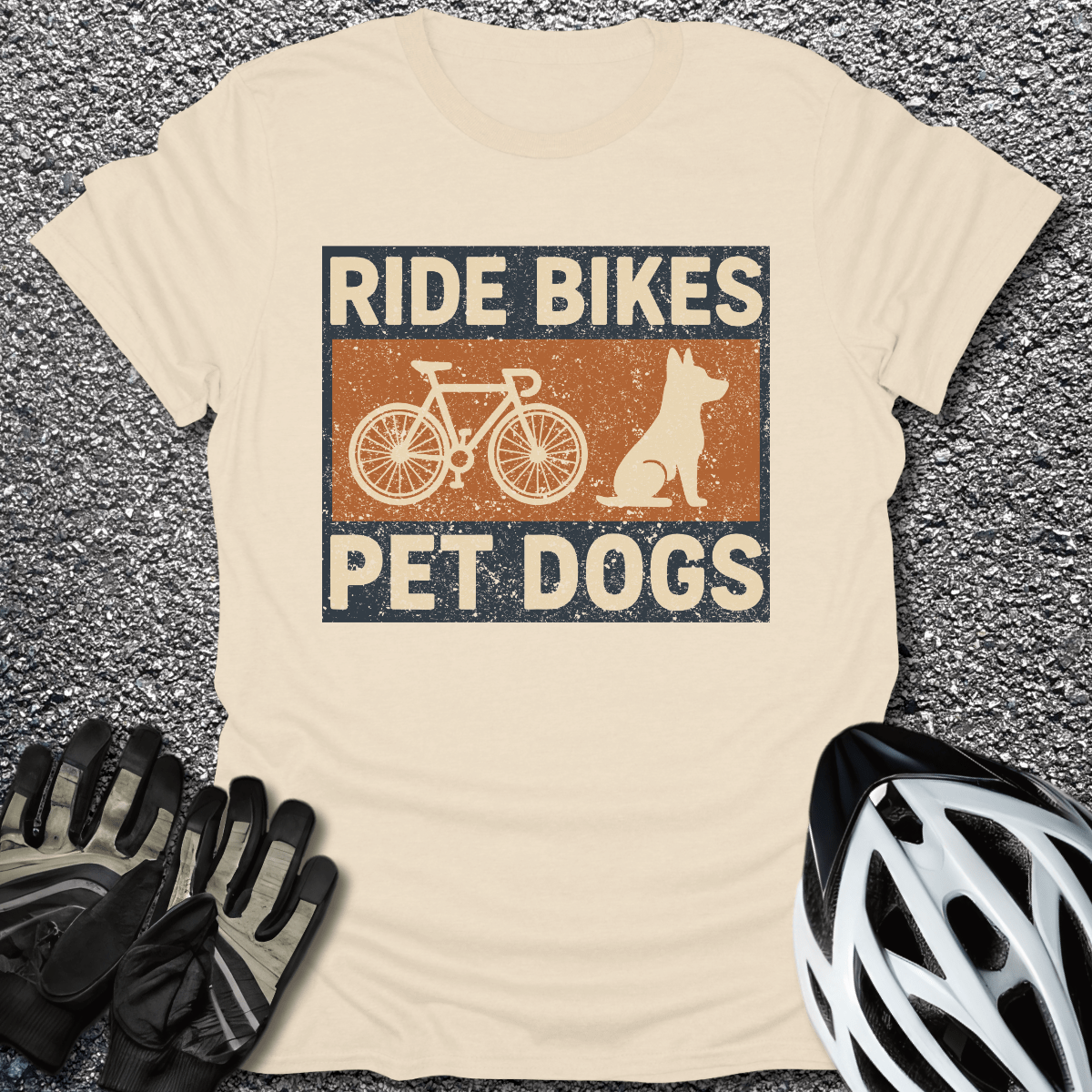 Pet Dogs T-Shirt in Natural / S from CycleTees