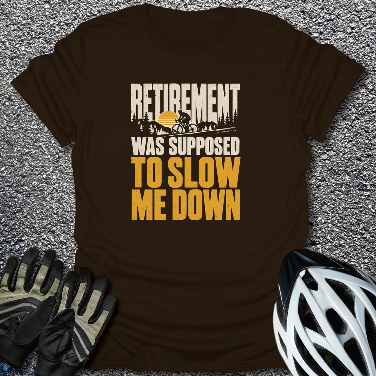 Slow Me Down T-Shirt in Dark Chocolate / S from CycleTees
