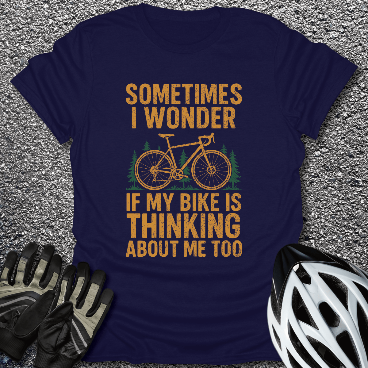 Sometimes I Wonder T-Shirt in from CycleTees