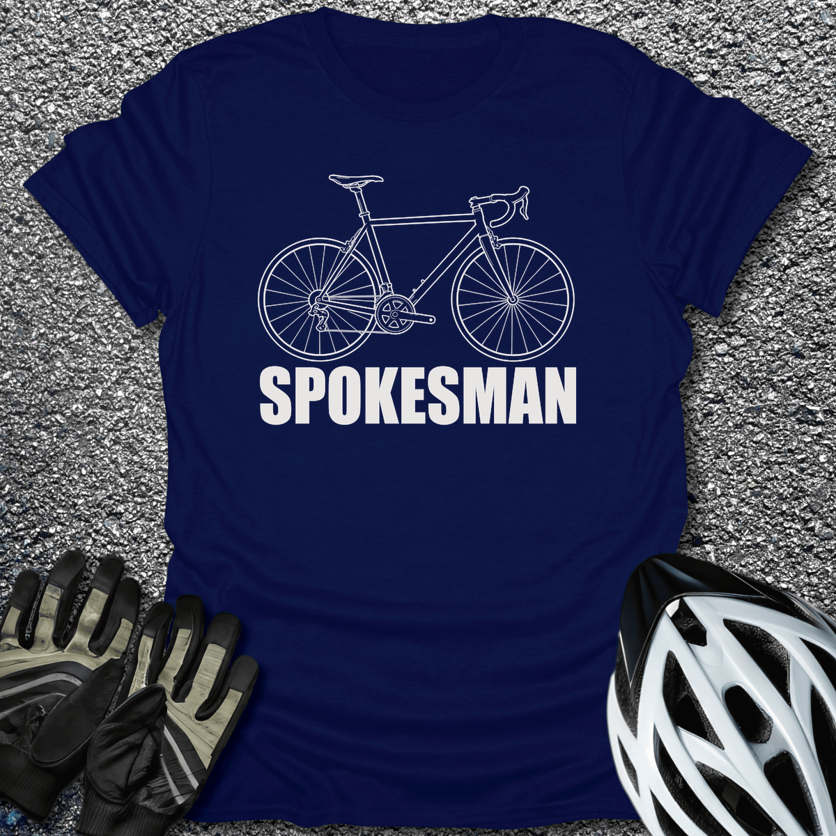 Spokesman T-Shirt in Navy / S from CycleTees
