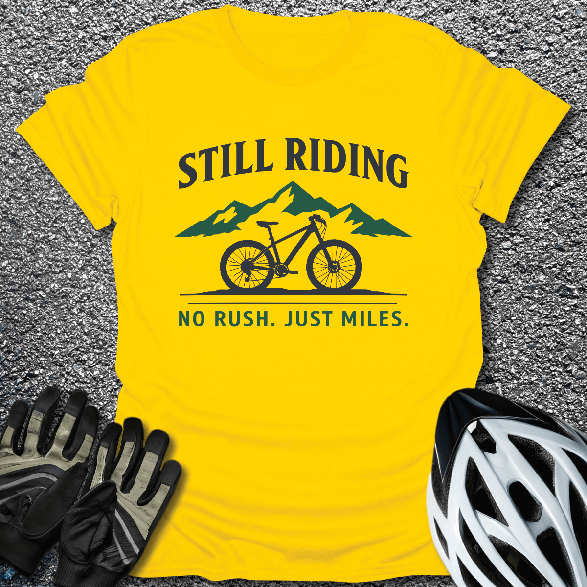 Still Riding T-Shirt in Daisy / S from CycleTees