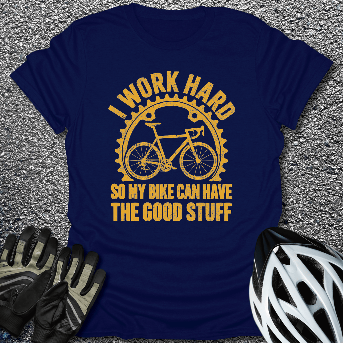 The Good Stuff T-Shirt in S / Navy from CycleTees