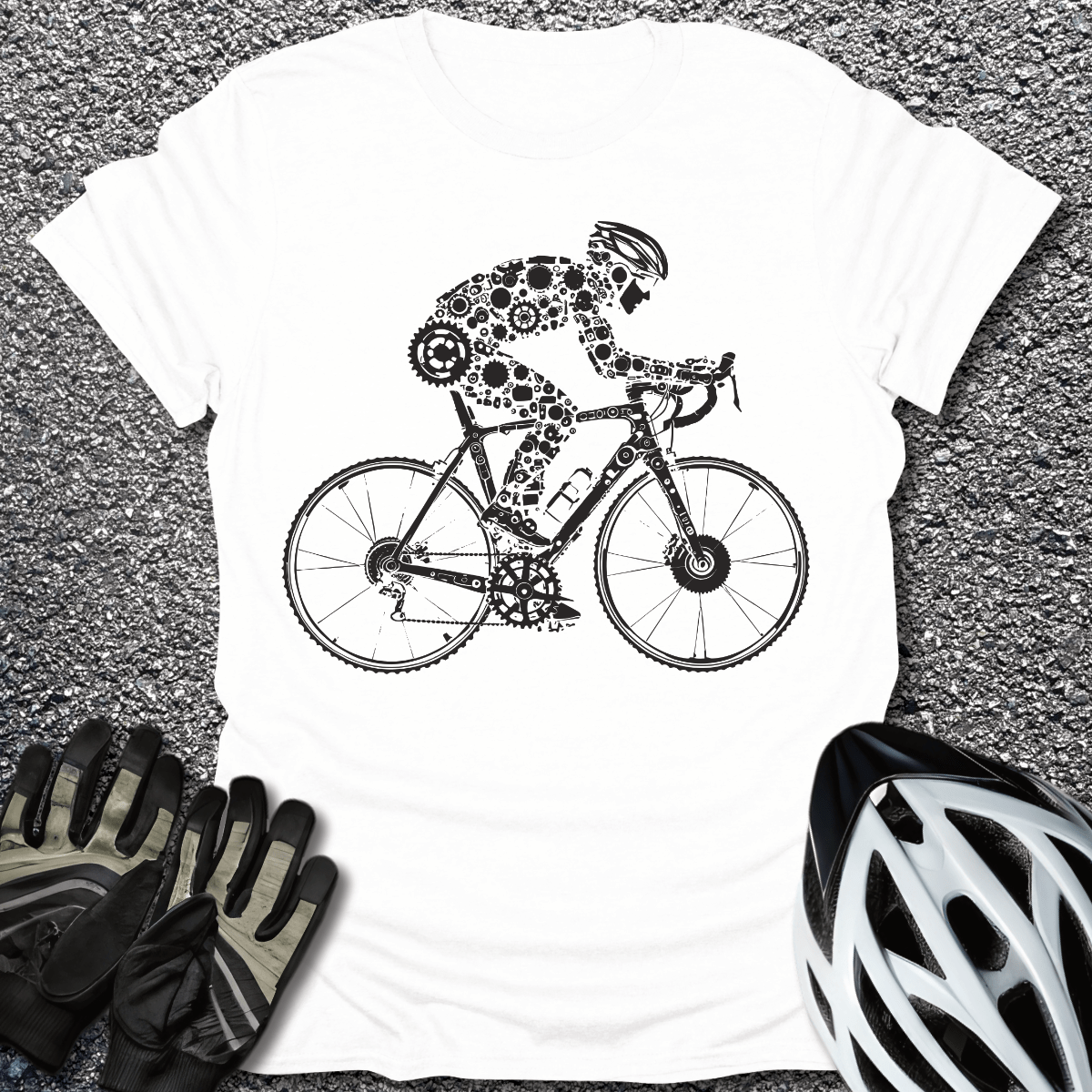The Mechanic T-Shirt in White / S from CycleTees