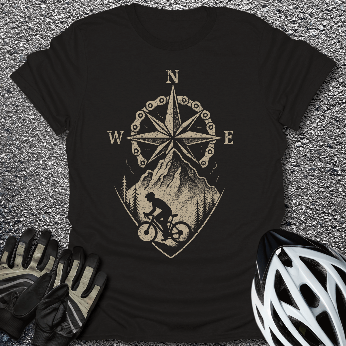 The Wayfinder T-Shirt in Black / S from CycleTees