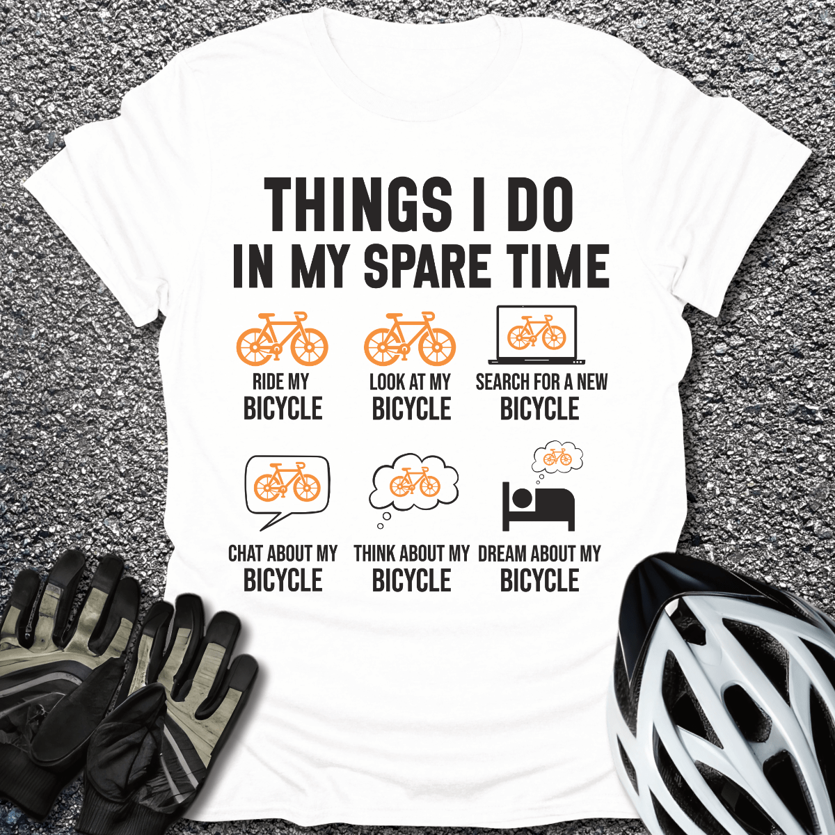 Things I Do T-Shirt in White / S from CycleTees