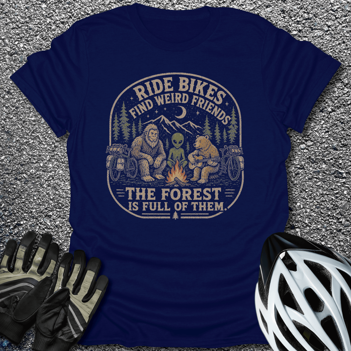 Weird Friends T-Shirt in Navy / S from CycleTees