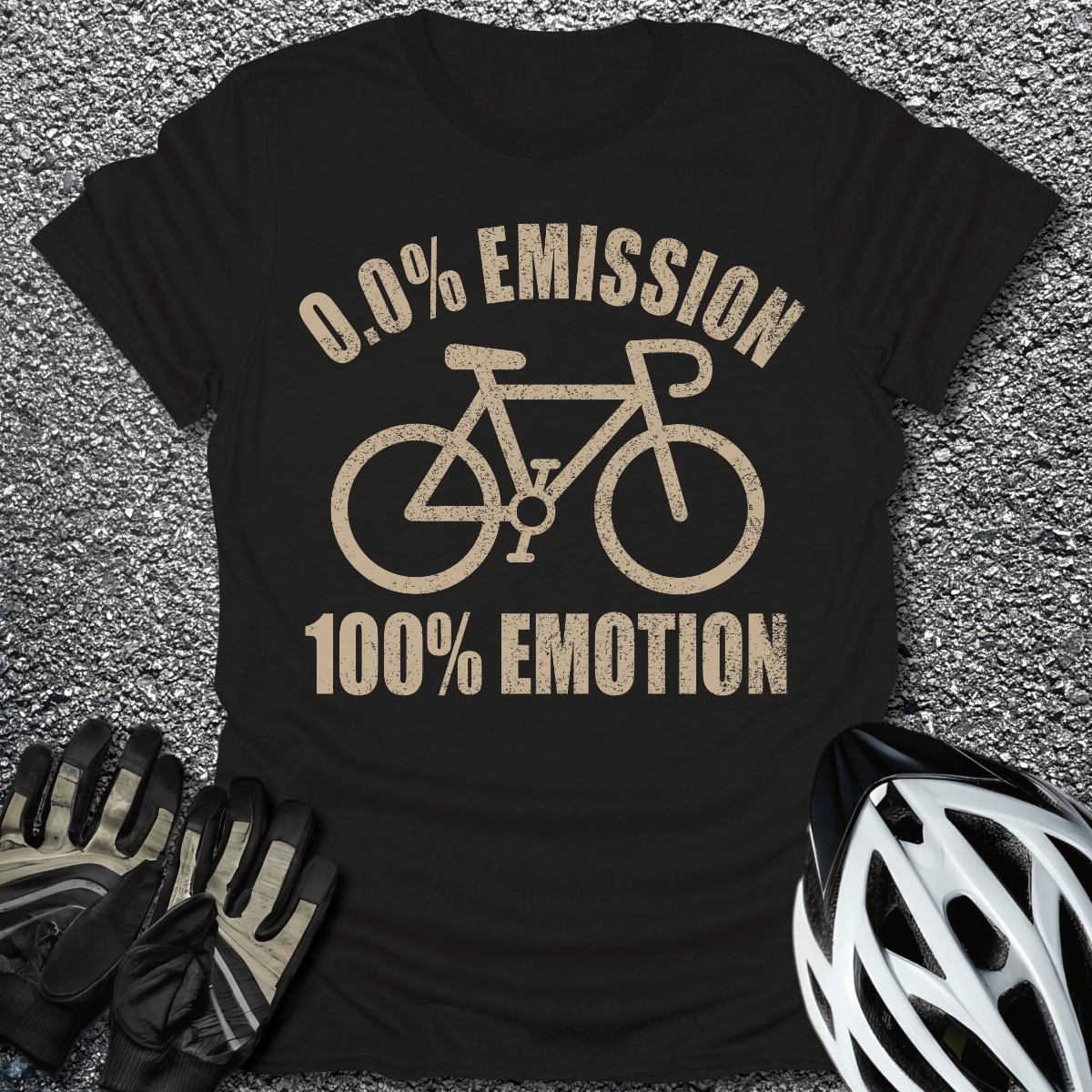 100% Emotion T-Shirt in Black / S from CycleTees