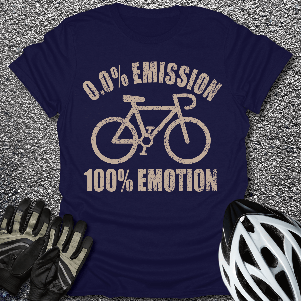 100% Emotion T-Shirt in Navy / S from CycleTees