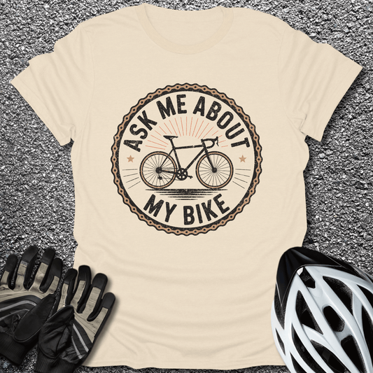 About My Bike T-Shirt in Natural / S from CycleTees