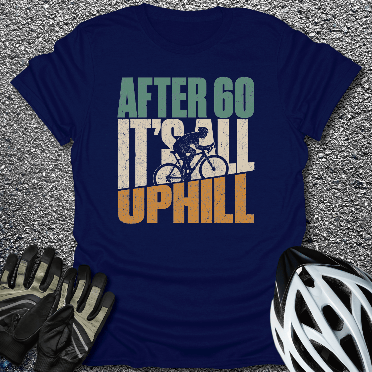 After 60 T-Shirt in Navy / S from CycleTees