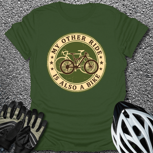 Also a Bike T-Shirt in Military Green / S from CycleTees