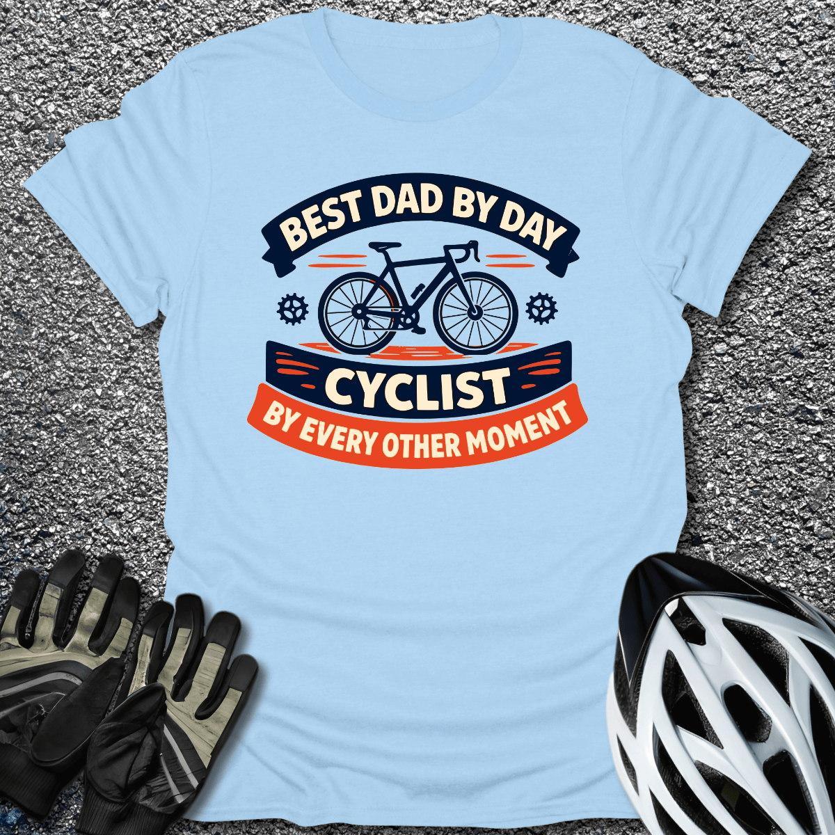 Best Dad by Day T-Shirt in Light Blue / S from CycleTees