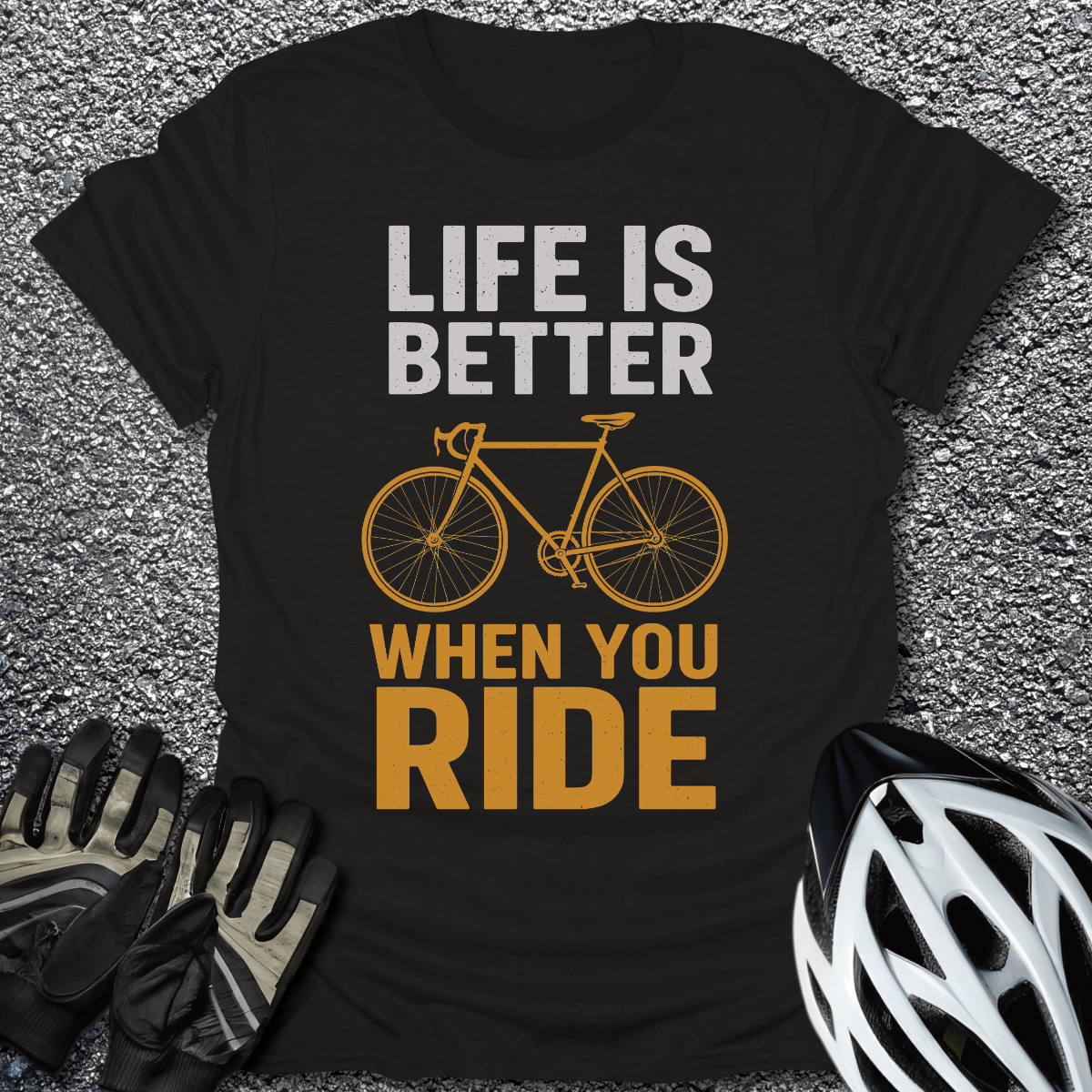 Better Life T-Shirt in Black / S from CycleTees