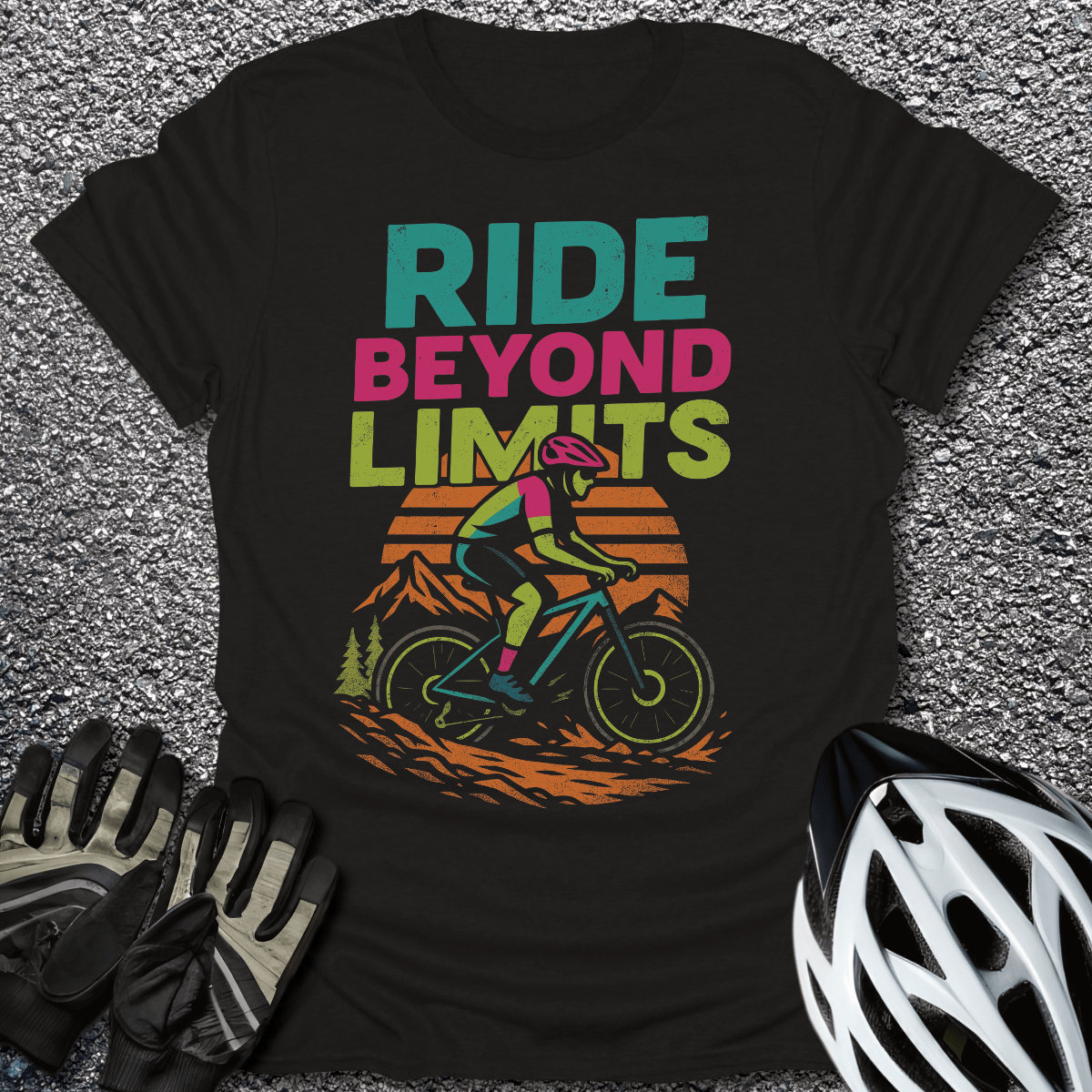 Beyond Limits T-Shirt in Black / S from CycleTees