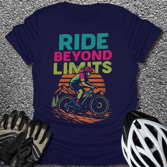Beyond Limits T-Shirt in Navy / S from CycleTees