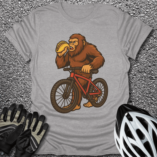 Bigfoot & Taco T-Shirt in Sport Grey / S from CycleTees