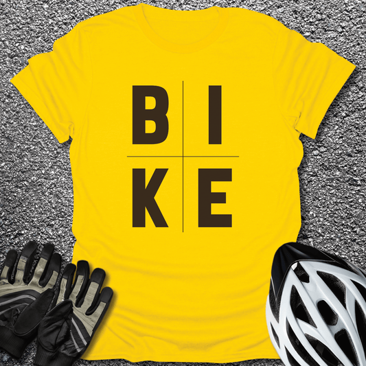 Bike Grid T-Shirt in Daisy / S from CycleTees
