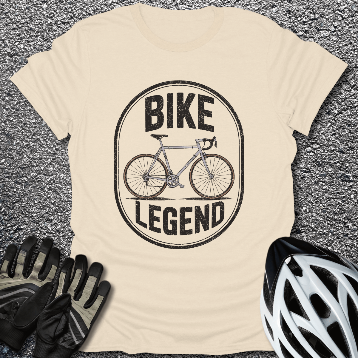 Bike Legend T-Shirt in Natural / S from CycleTees
