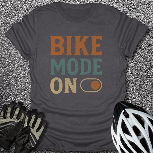 Bike Mode T-Shirt in Dark Heather / S from CycleTees