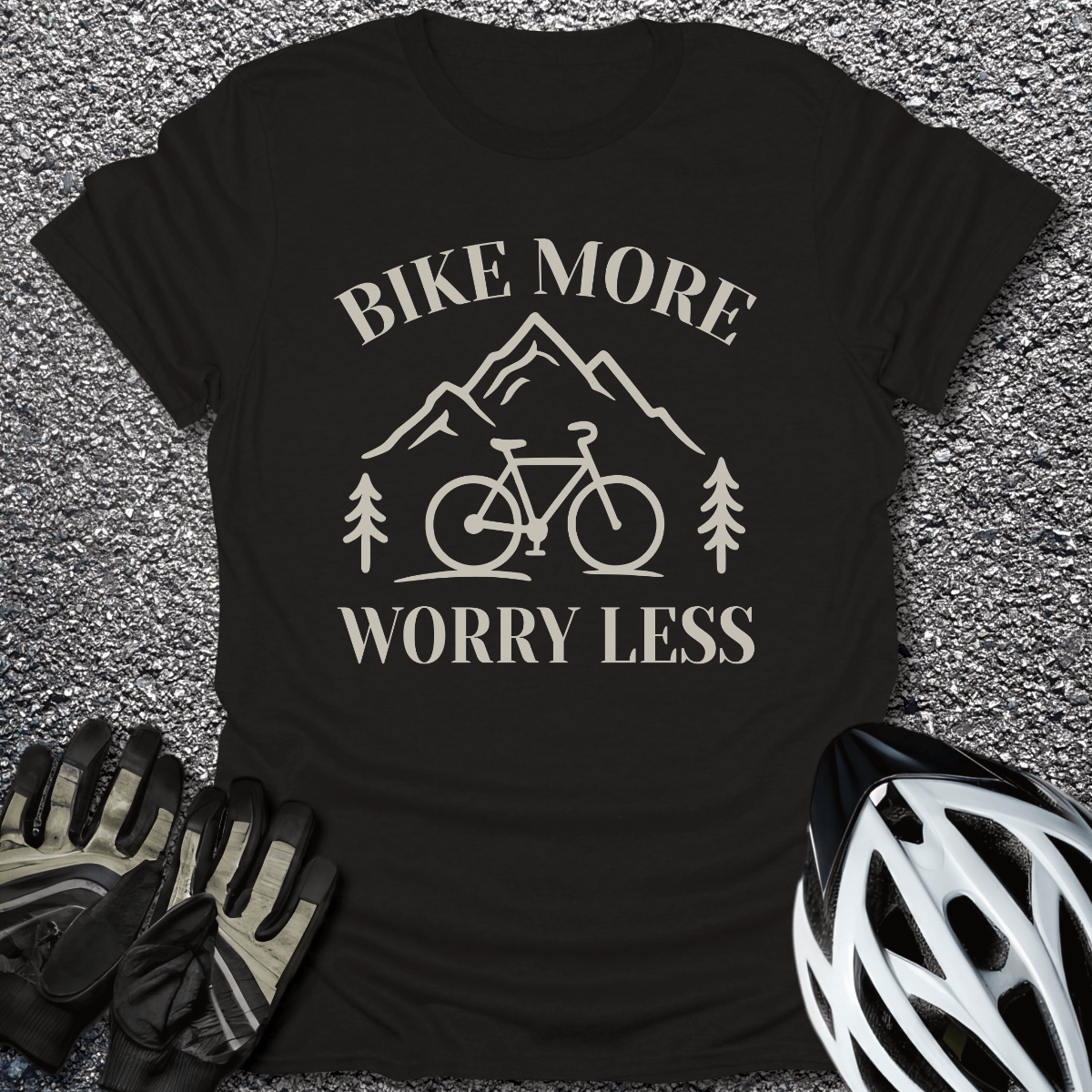 Bike More T-Shirt in Black / S from CycleTees