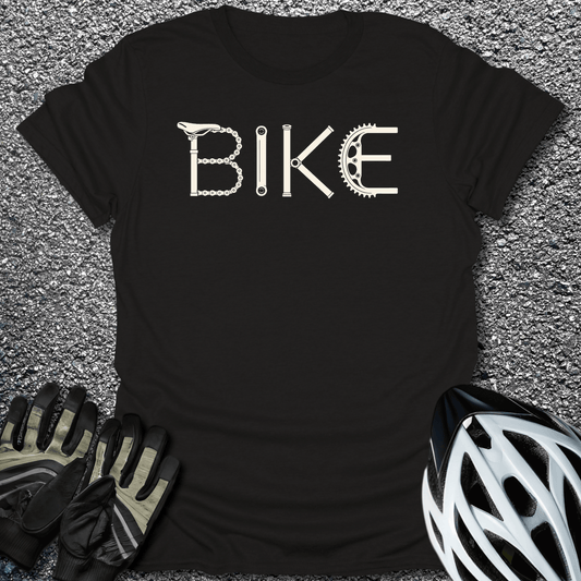 Bike Parts Type T-Shirt in Black / S from CycleTees