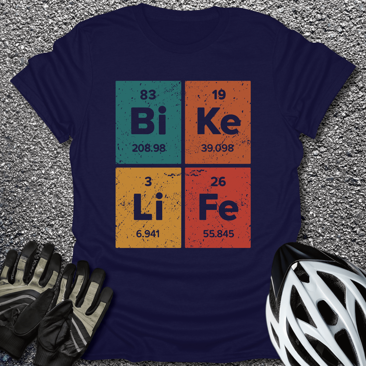 Bike Periodically T-Shirt in Navy / S from CycleTees