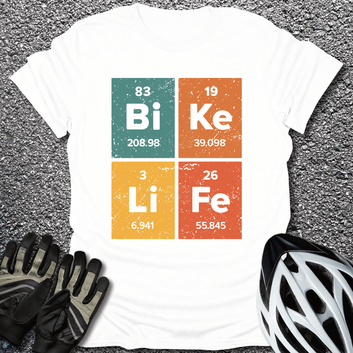 Bike Periodically T-Shirt in White / S from CycleTees