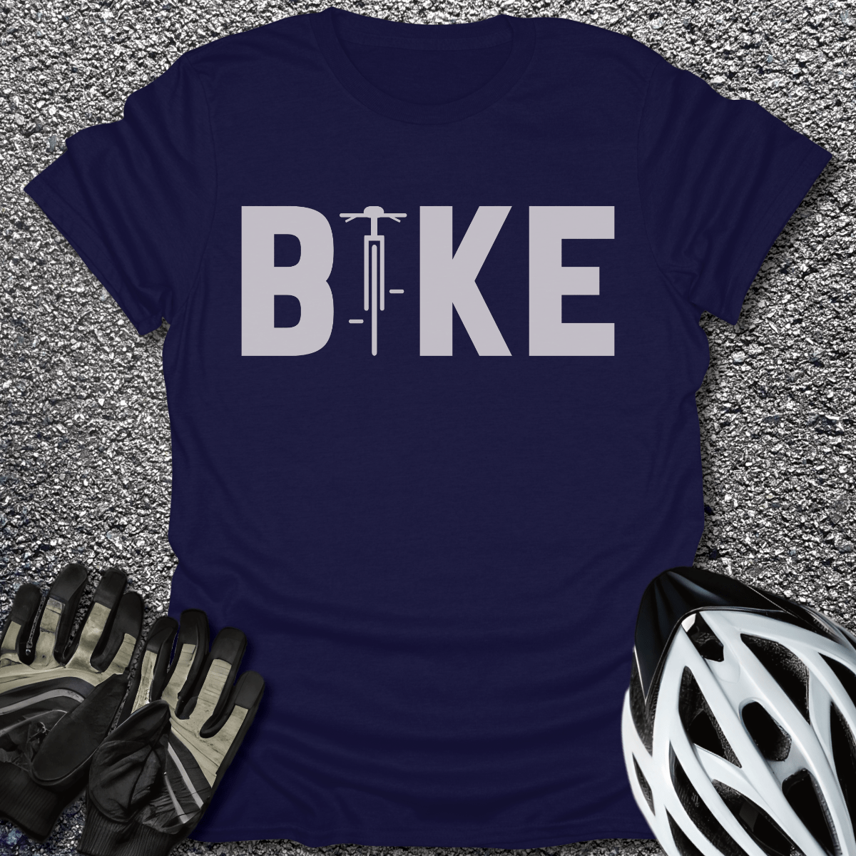 Bike T-Shirt in Navy / S from CycleTees