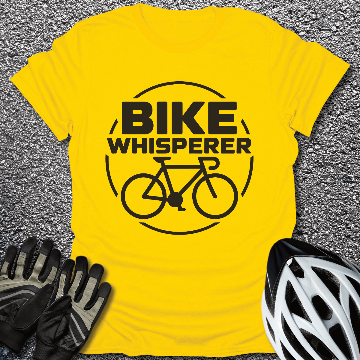 Bike Whisperer T-Shirt in Daisy / S from CycleTees
