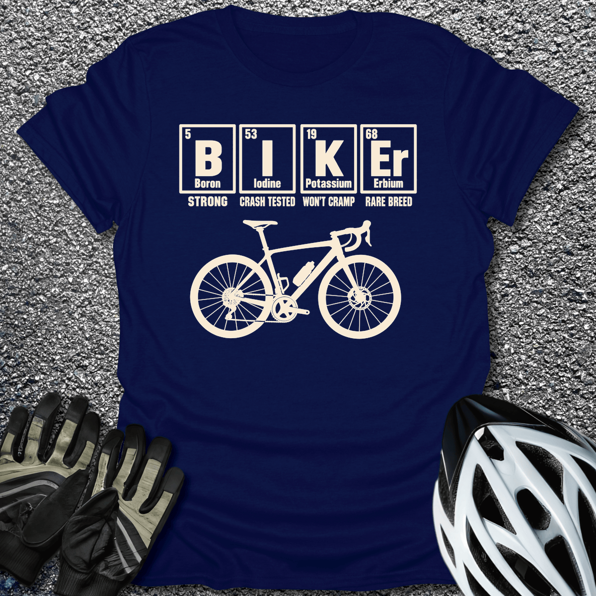 Biker Elements T-Shirt in from CycleTees