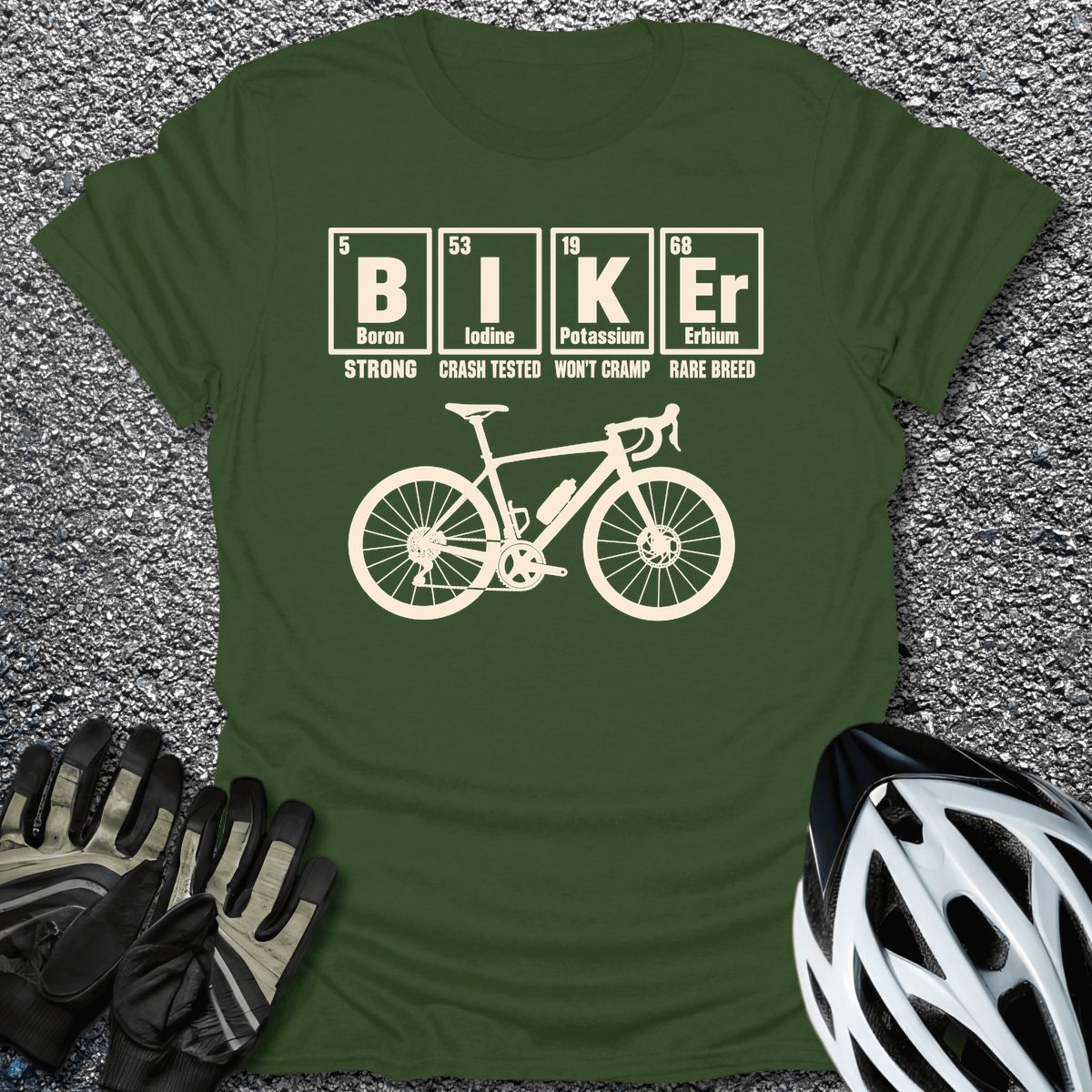 Biker Elements T-Shirt in from CycleTees