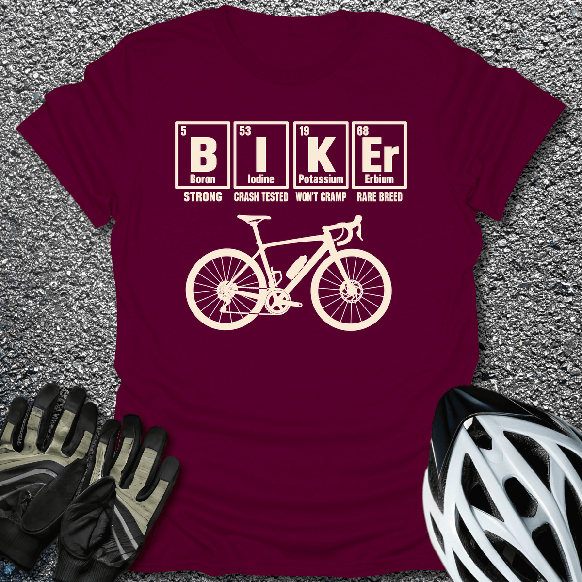 Biker Elements T-Shirt in from CycleTees