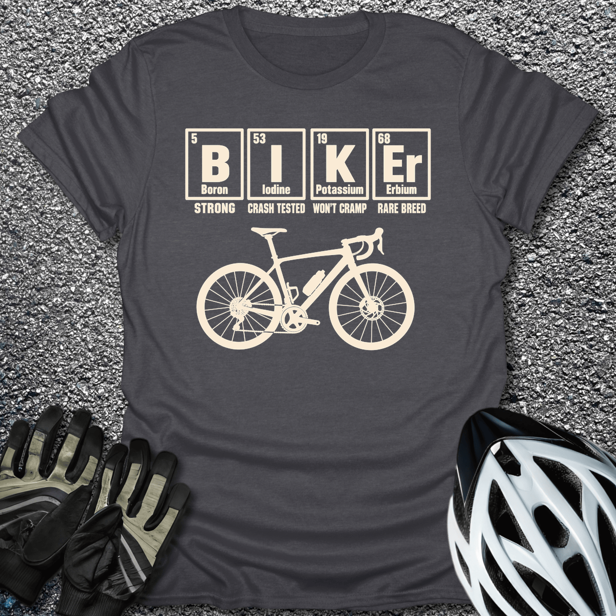 Biker Elements T-Shirt in from CycleTees