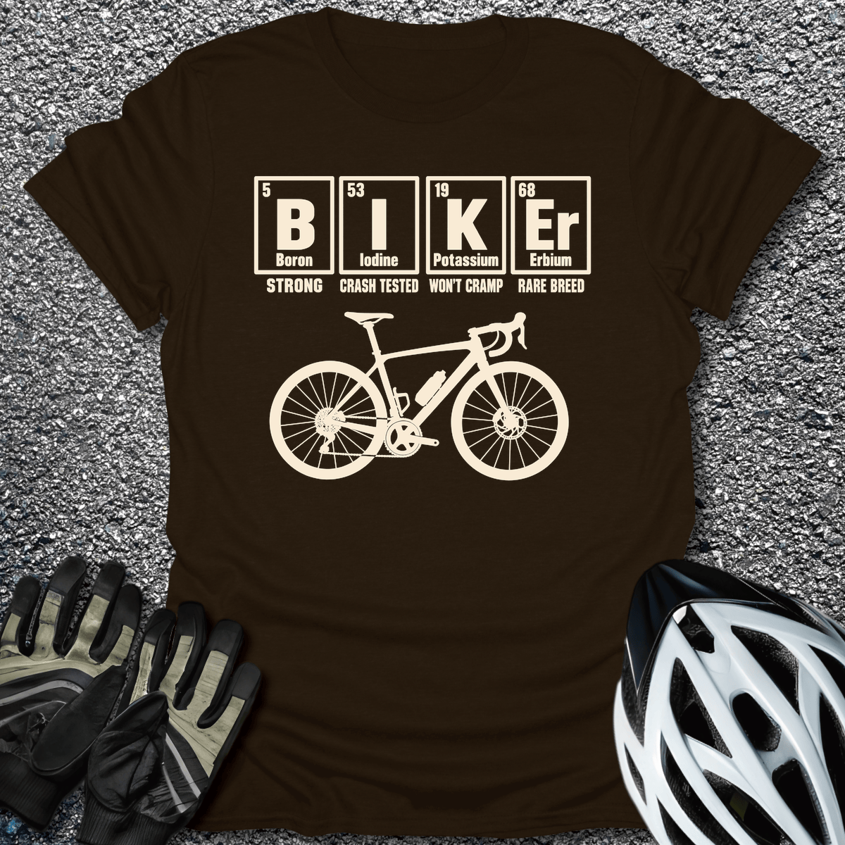Biker Elements T-Shirt in from CycleTees