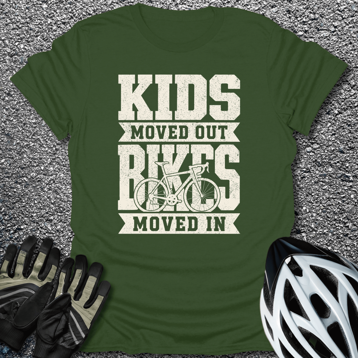 Bikes Moved In T-Shirt in from CycleTees