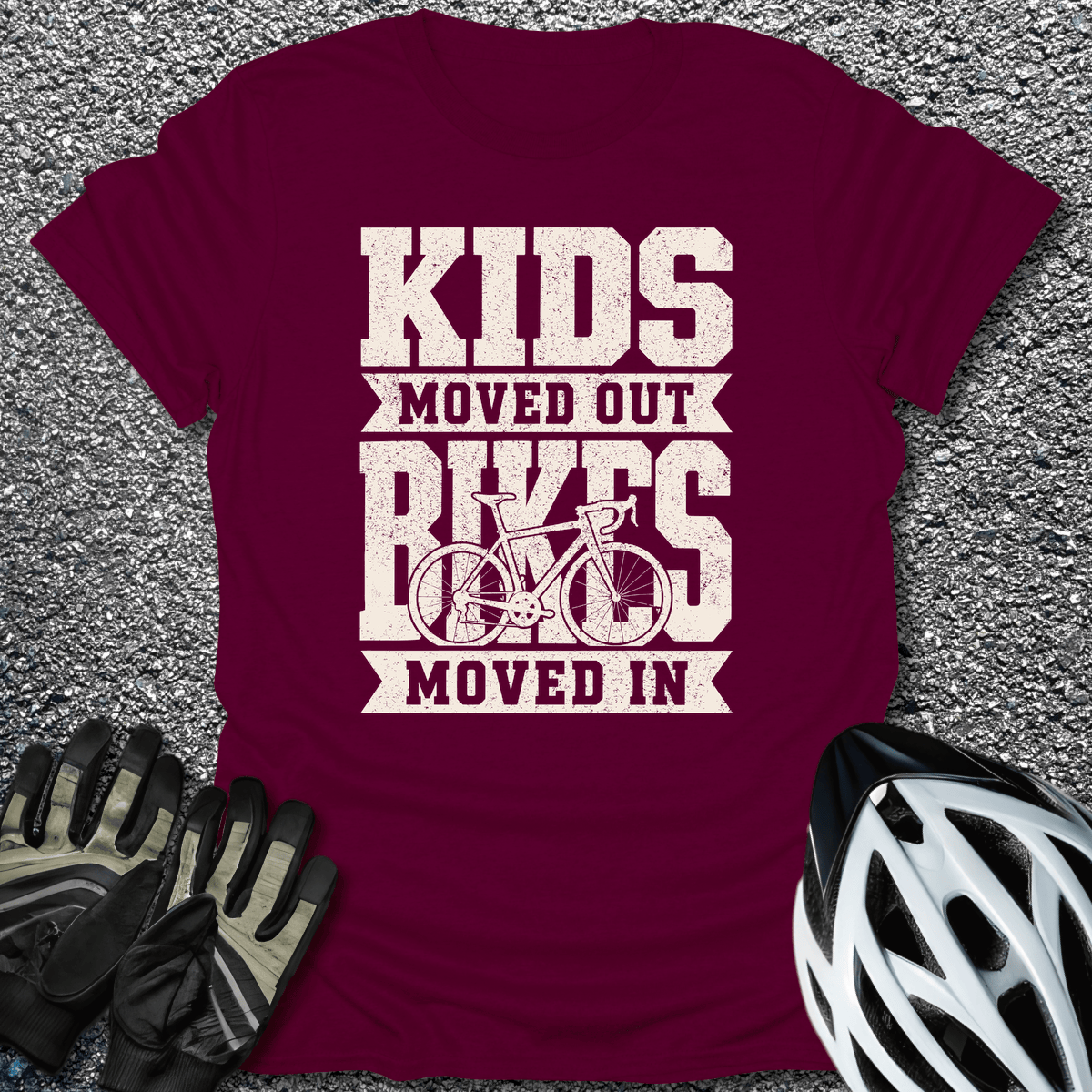 Bikes Moved In T-Shirt in from CycleTees