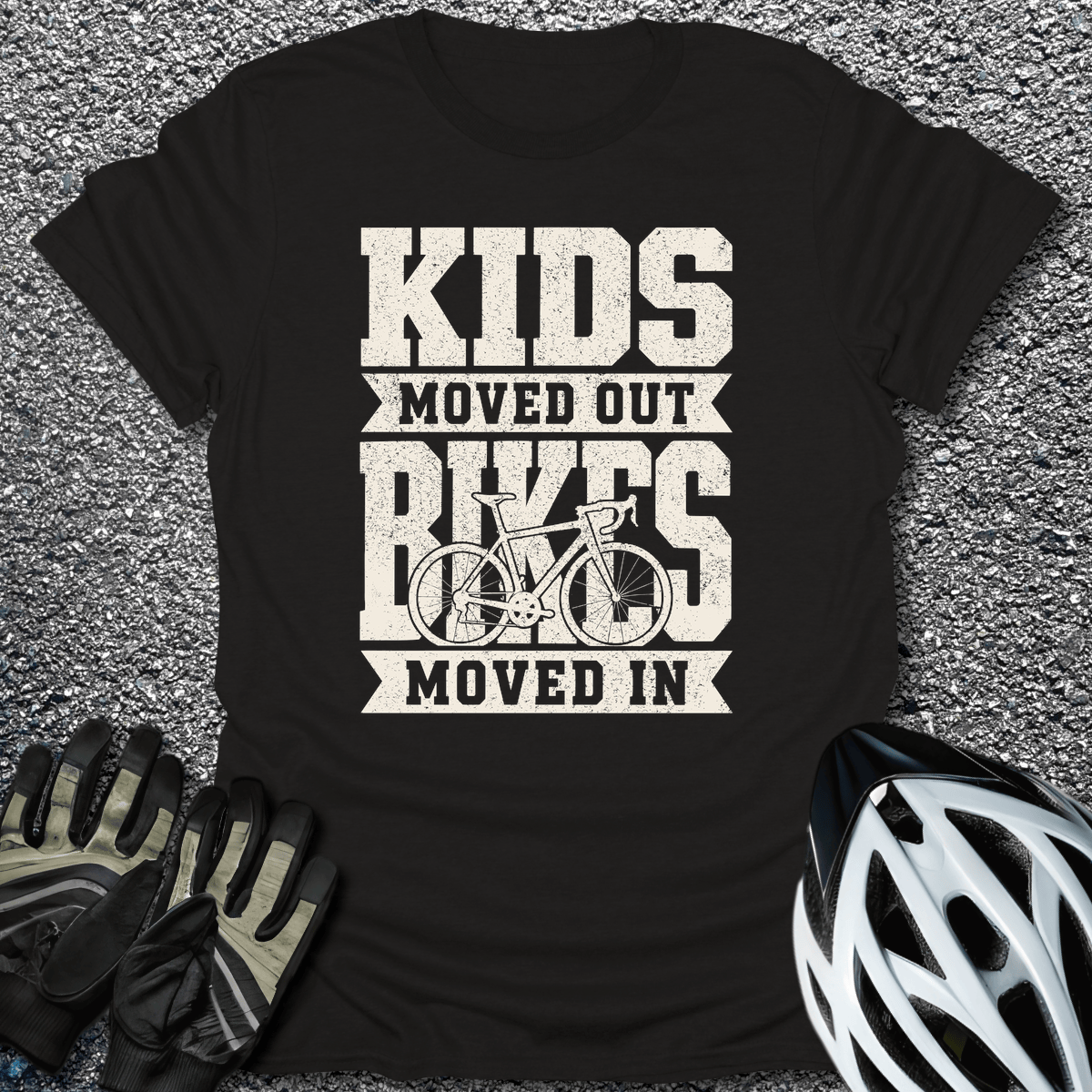Bikes Moved In T-Shirt in from CycleTees