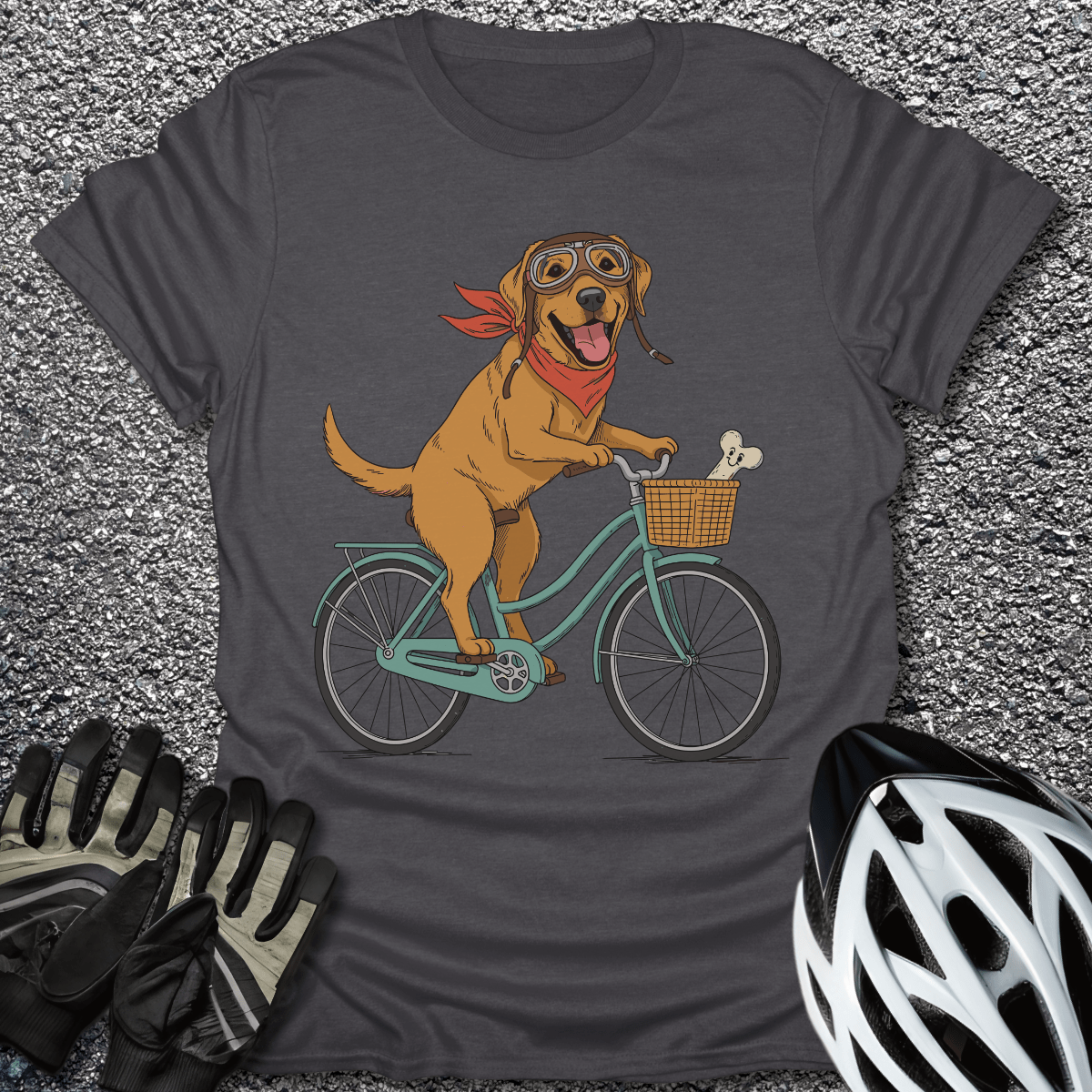 Bone Voyage T-Shirt in Dark Heather / S from CycleTees